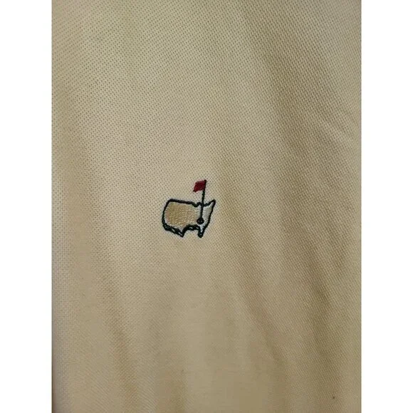 Masters Collection Shirt Men's Large Pima Cotton Yellow Golf Polo Augusta - Picture 6 of 10